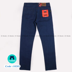 فروش عمده شلوار جین (لی) مردانه آبی تیره کد 10205 | پک 5 عددی و 10 عددی