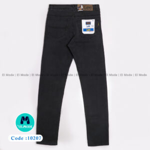 فروش عمده شلوار جین (لی) مردانه ذغالی کد 10207 | پک 5 عددی و 10 عددی