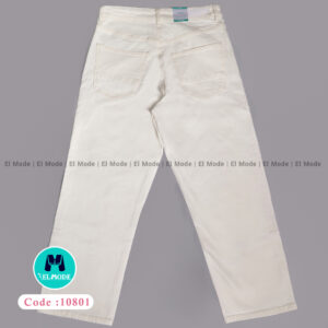 فروش عمده شلوار جین (لی) زنانه سفید کد 10801 | پک 5 عددی و 10 عددی