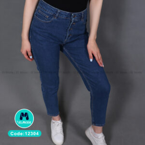 فروش عمده شلوار جین (لی) زنانه دمپا فیت کد 12304